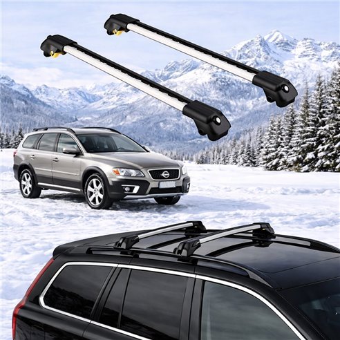 VOLVO XC70 (US) STATIONWAGON 2008-2016 5dr Raised Rails Air1 Bars