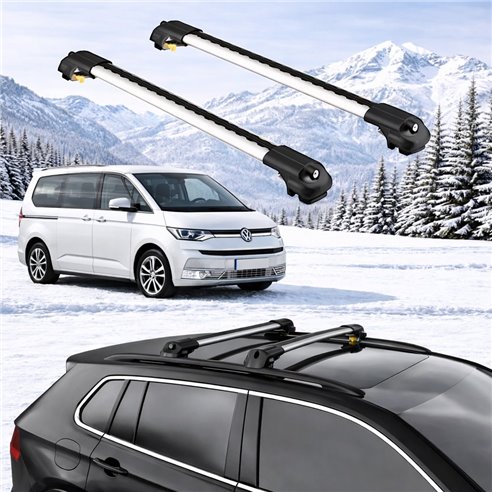 VOLKSWAGEN TRANSPORTER (T7) 2023-2025 4dr Raised Rails Air1 Bars