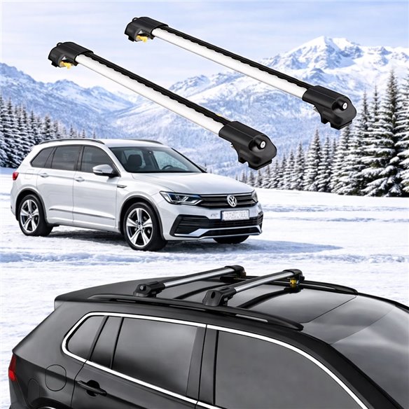 VOLKSWAGEN TIGUAN R-LINE (AD/BW) 2020-2023 5dr Raised Rails Air1 Bars