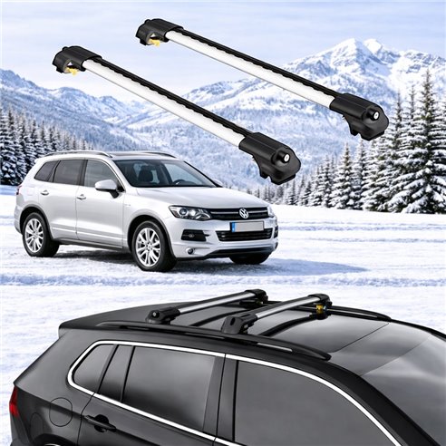 VOLKSWAGEN TOUAREG (7P) 2011-2018 5dr Raised Rails Air1 Bars