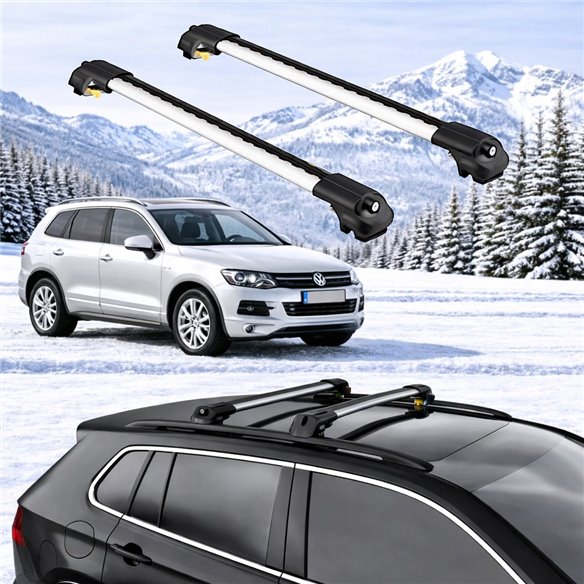 VOLKSWAGEN TOUAREG (7P) 2011-2018 5dr Raised Rails Air1 Bars