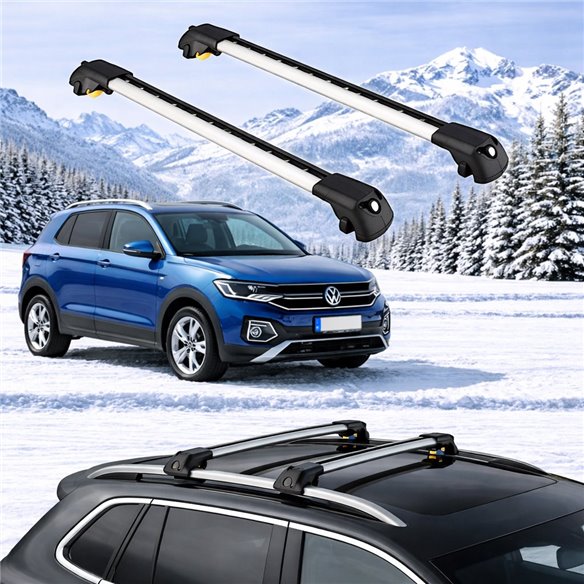 VOLKSWAGEN T-CROSS (C11) 2019-2025 5dr Raised Rails Air1 Bars