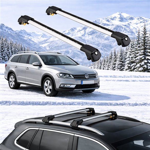 VOLKSWAGEN PASSAT ALLTRACK (B7) STATIONWAGON 2012-2015 5dr Raised Rails Air1 Bars