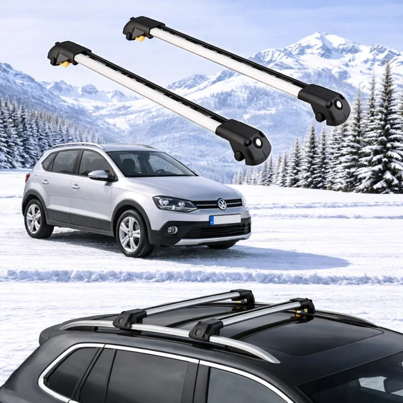 VOLKSWAGEN POLO CROSS 2010-2017 5dr Raised Rails Air1 Bars