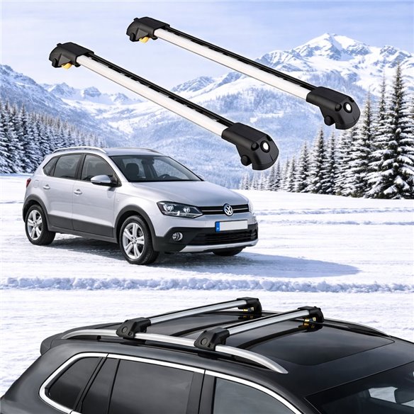 VOLKSWAGEN POLO CROSS 2010-2017 5dr Raised Rails Air1 Bars