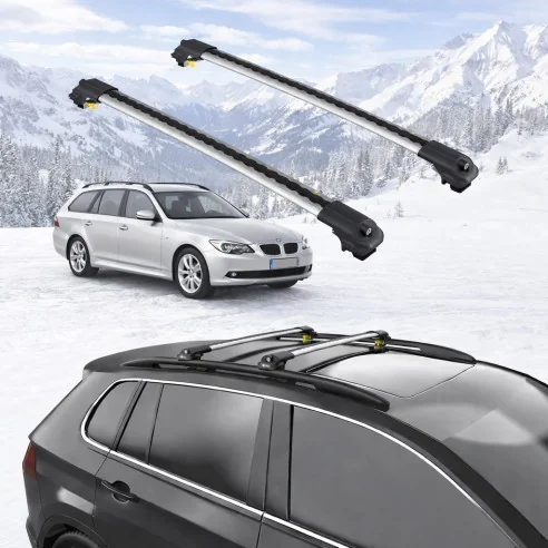 BMW 5-SERIES TOURING (E61) STATIONWAGON 2004-2010 5dr Raised Rails Air1 Bars