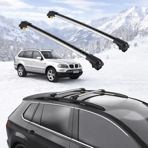 BMW X5 (E53) 2000-2006 5dr Raised Rails Air1 Bars