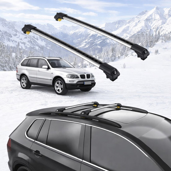BMW X5 (E53) 2000-2006 5dr Raised Rails Air1 Bars