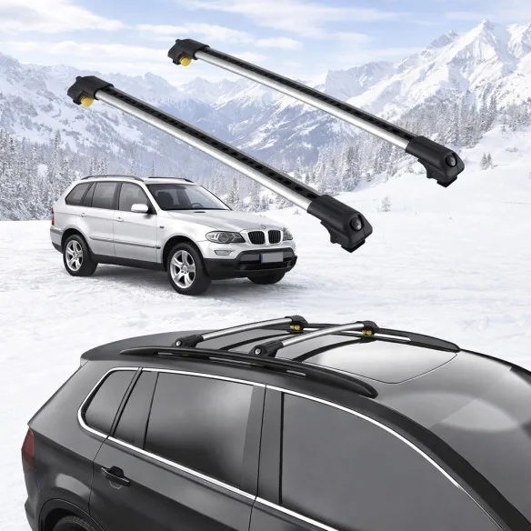 BMW X5 (E53) 2000-2006 5dr Raised Rails Air1 Bars
