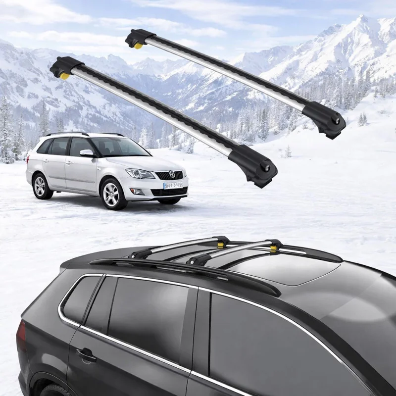 SKODA FABIA (5J) 2008-2014 5dr Raised Rails Air1 Bars