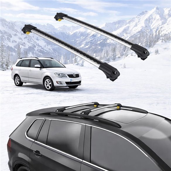 SKODA FABIA (5J) 2008-2014 5dr Raised Rails Air1 Bars