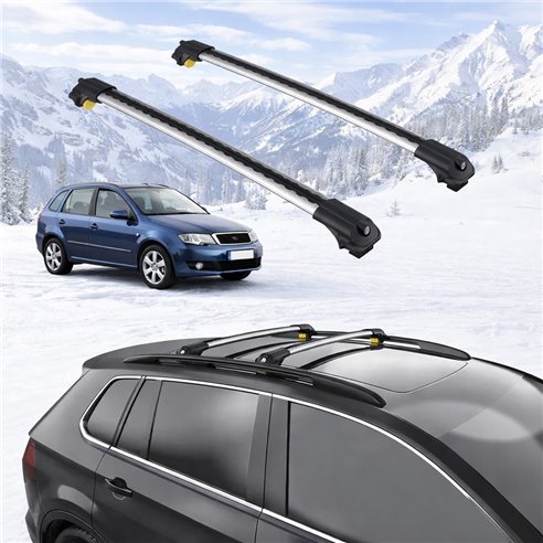 SKODA FABIA (6Y) 1999-2007 5dr Raised Rails Air1 Bars