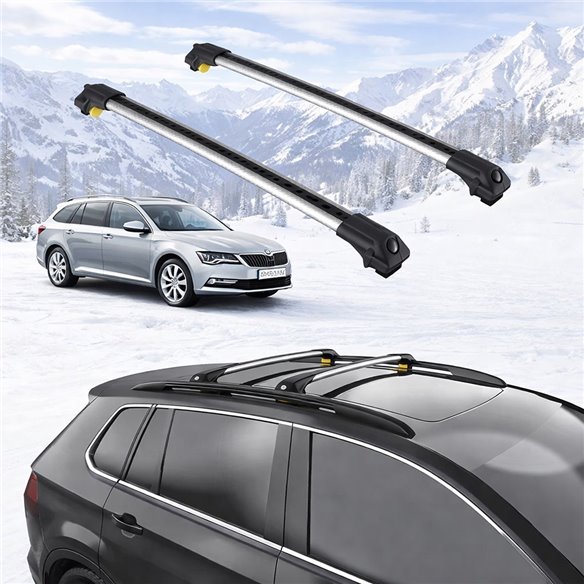 SKODA SUPERB (III) COMBI STATIONWAGON 2015-2023 5dr Raised Rails Air1 Bars