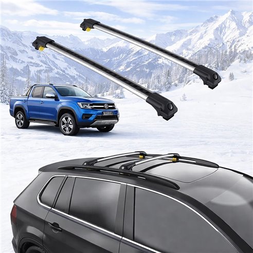 VOLKSWAGEN AMAROK (NF) 2022-2025 4dr Raised Rails Air1 Bars