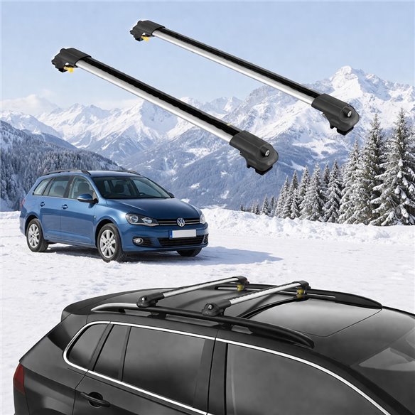 VOLKSWAGEN GOLF (MK5) STATIONWAGON 2007-2009 5dr Raised Rails Air1 Bars
