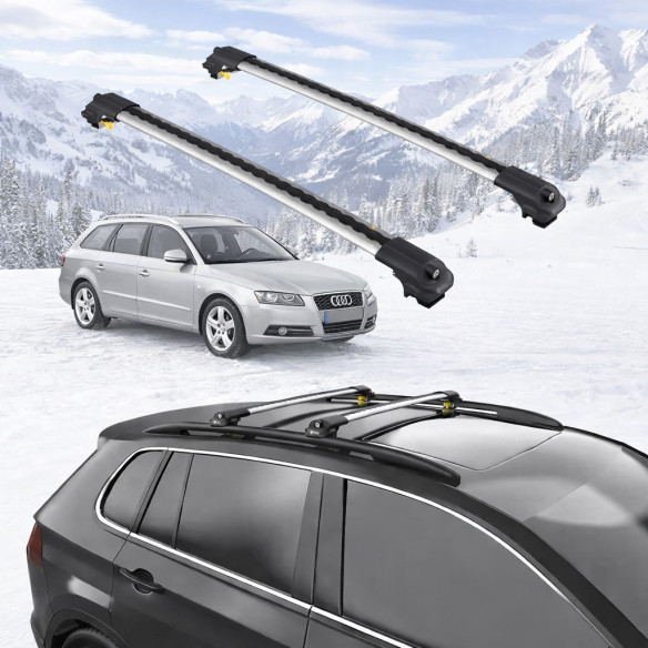AUDI A4 AVANT (B7) STATIONWAGON 2005-2007 5dr Raised Rails Air1 Bars