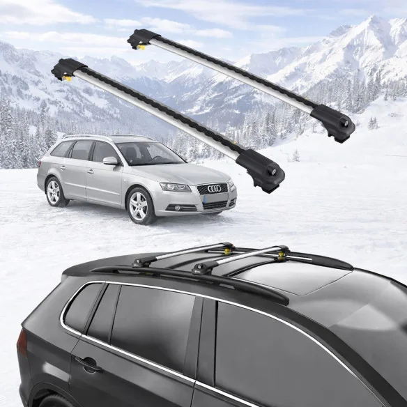 AUDI A4 AVANT (B7) STATIONWAGON 2005-2007 5dr Raised Rails Air1 Bars