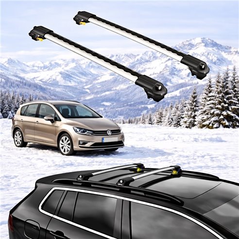 VOLKSWAGEN GOLF SPORTSVAN 2014-2017 5dr Raised Rails Air1 Bars