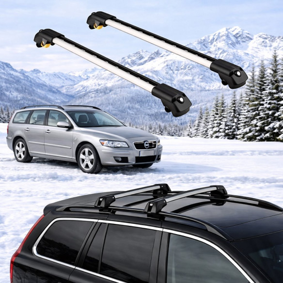VOLVO V50 STATIONWAGON 2004-2012 5dr Raised Rails Air1 Bars
