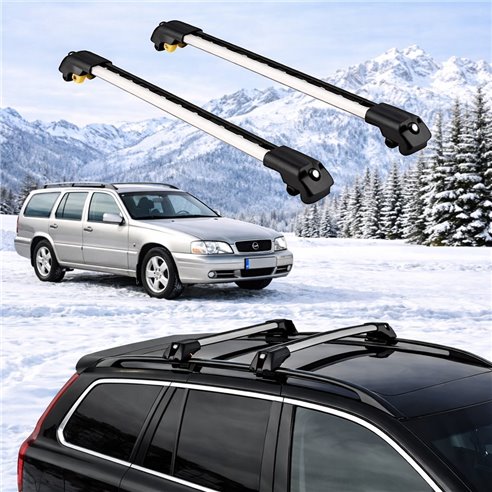 VOLVO V70 (P80) STATIONWAGON 1996-2000 5dr Raised Rails Air1 Bars